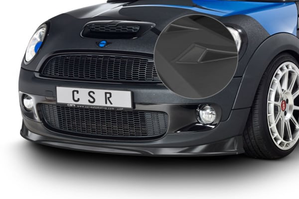 CSR Spoiler pod predný náraznik pre Mini Cooper S  R56 CSL512, Čierna matná