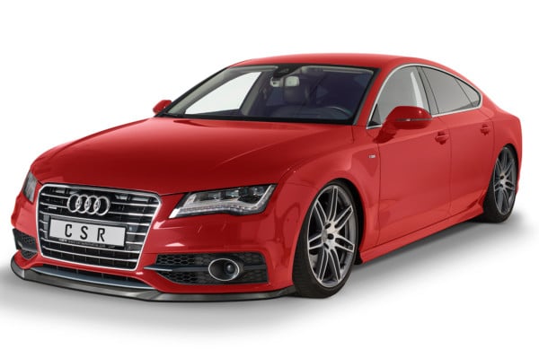CSR Spoiler pod predný náraznik pre Audi A7 S-Line / S7 C7 (Typ 4G) CSL607 ,Čierny lesk – Obrázok 2
