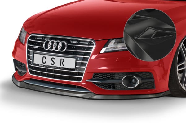 CSR Spoiler pod predný náraznik pre Audi A7 S-Line / S7 C7 (Typ 4G) CSL607 ,Čierny lesk