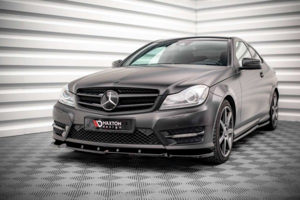 MAXTON DESIGN - Spoiler pod predný nárazník V.1 MERCEDES-BENZ C COUPE AMG-LINE C204 – Obrázok 4