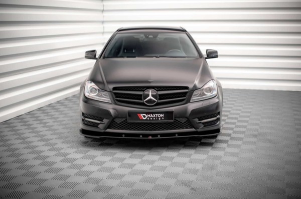 MAXTON DESIGN - Spoiler pod predný nárazník V.2 MERCEDES-BENZ C COUPE AMG-LINE C204 – Obrázok 2