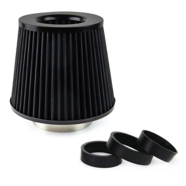 Športový vzduchový filter Čierny + 3 adaptéry
