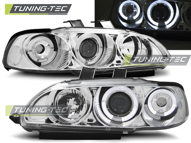 Predné svetlá HONDA CIVIC 09.91-08.95 2D/3D ANGEL EYES chróm