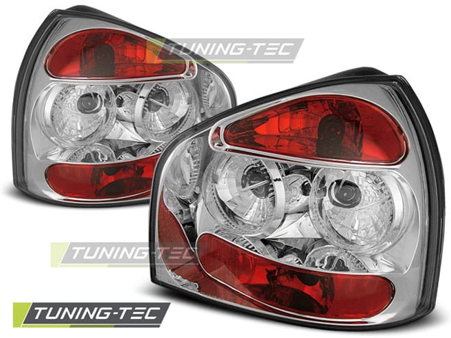 Zadné svetlá CHROME fits AUDI A3 8L 08.96-08.00