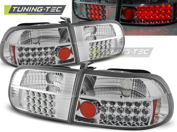 Zadné svetlá HONDA CIVIC 09.91-08.95 2D/4D chrómové LED