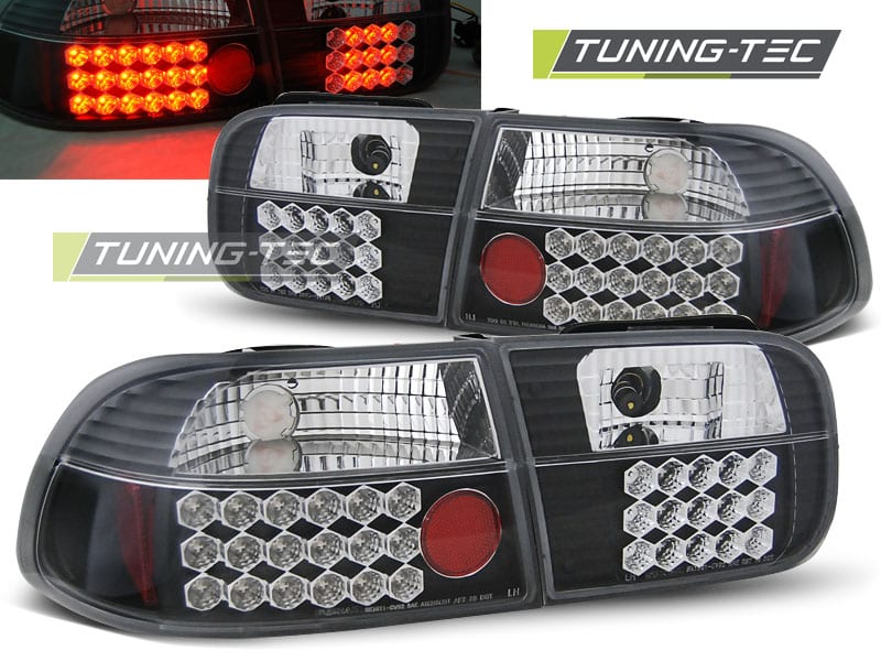 Zadné svetlá HONDA CIVIC 09.91-08.95 2D/4D čierne LED