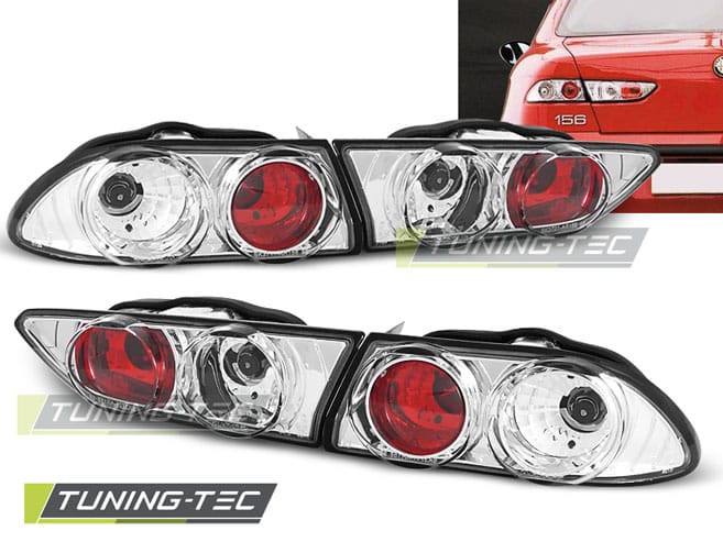 Zadné svetlá ALFA ROMEO 156 10.97-06.03 chrómové