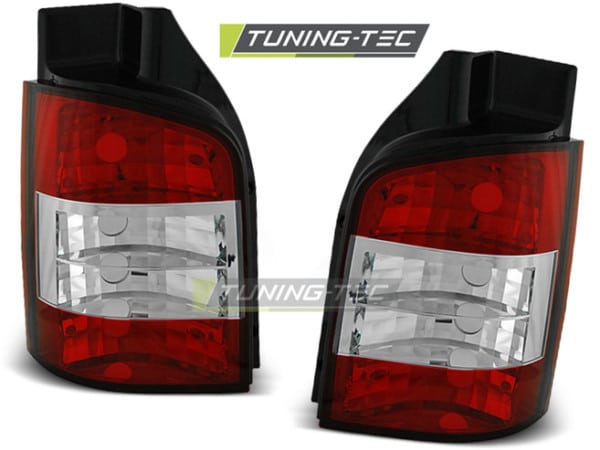 Zadné svetlá RED WHITE fits VW T5 04.03-09
