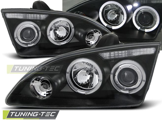 Predné svetlá FORD FOCUS II 09.04-01.08 ANGEL EYES BLACK