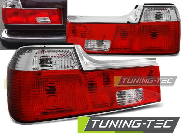 Zadné svetlá RED WHITE fits BMW E32 06.86-04.94