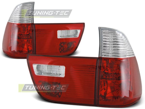 Zadné svetlá RED WHITE fits BMW X5 E53 09.99-06