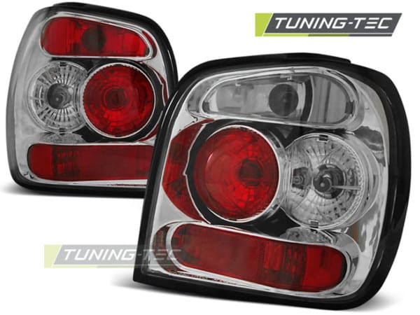Zadné svetlá CHROME fits VW POLO 6N2 10.99-10.01