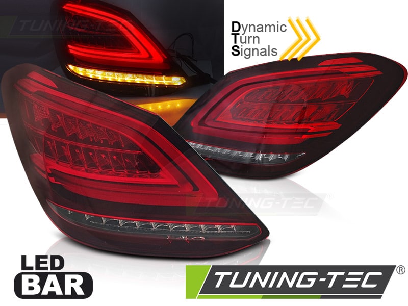 LED BAR Zadné svetlá RED WHITE SEQ pre MERCEDES C-CLASS W205 14-18