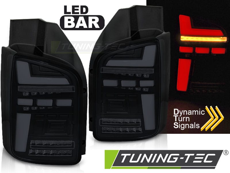 LED BAR Zadné svetlá BLACK SMOKE SEQ pre VW T6 15-19 OEM BULB