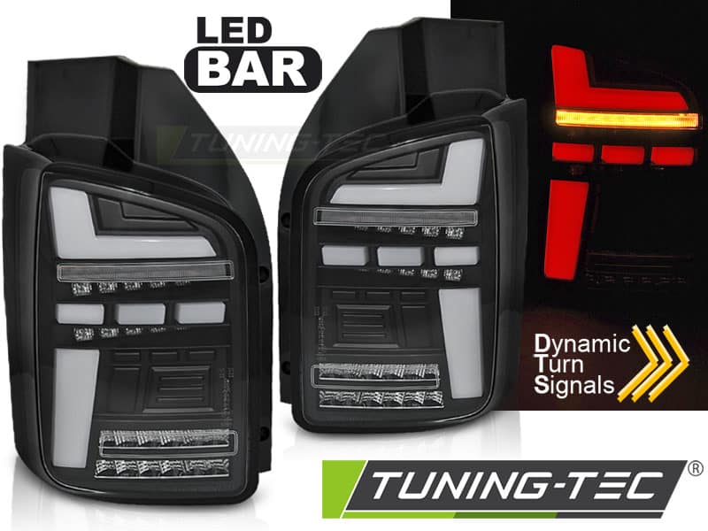 LED BAR Zadné svetlá BLACK SEQ pre VW T6.1 20- OEM BULB