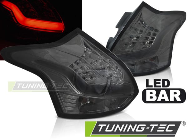 Zadné svetlá FORD FOCUS 3 11-10.14 HATCHBACK dymové LED BAR