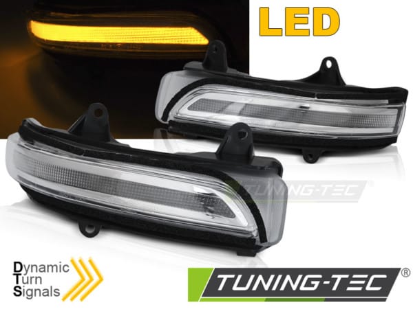 Smerovky do spätných zrkadiel WHITE LED SEQ vhodné pre TOYOTA LAN CRUISER 150 09-
