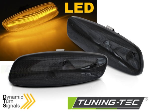 Smerovky do spätných zrkadiel SMOKE LED SEQ vhodné pre PEUGEOT 207 308 3008 5008 CITROEN C3 C4 C5