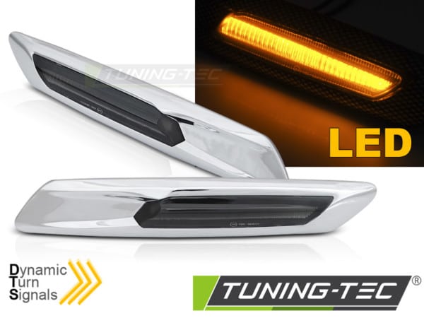 Smerovky SILVER SMOKE SEQ LED vhodné pre BMW F10/F11 10-13