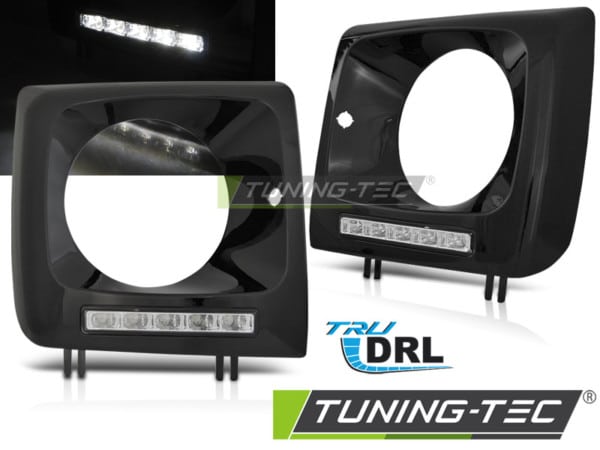 Predné svetláLED DRL BLACK vhodné pre MERCEDES W461,W463 01-12