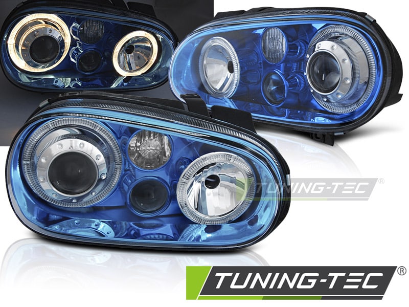 Predné svetlá ANGEL EYES BLUE vhodné pre VW GOLF 4 09.97-09.03