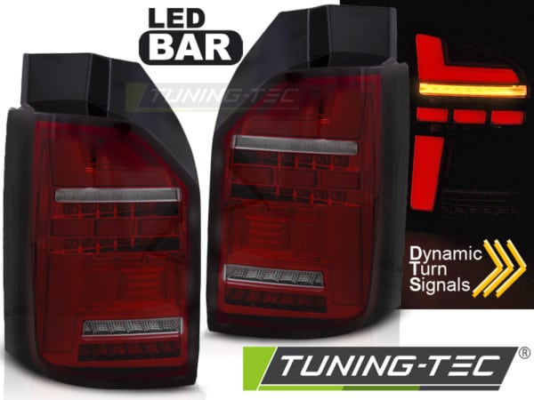 LED BAR Zadné svetlá RED SMOKE SEQ pre VW T6,T6.1 15-21 OEM LED