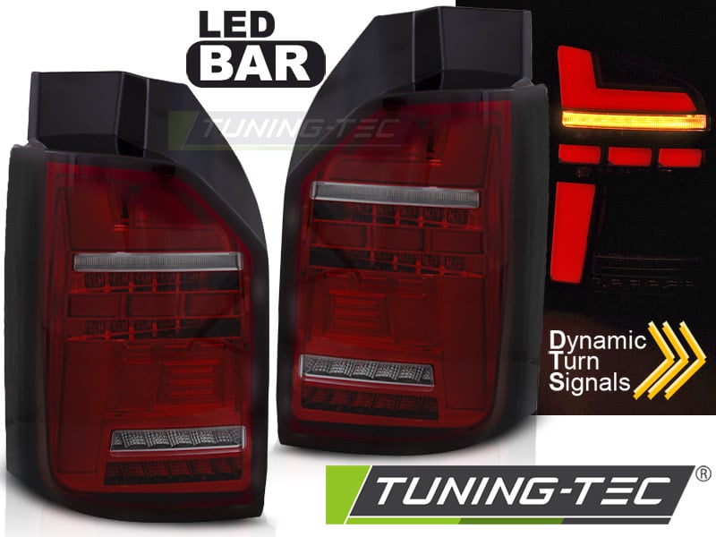 LED BAR Zadné svetlá RED SMOKE SEQ pre VW T6,T6.1 15-21 OEM LED