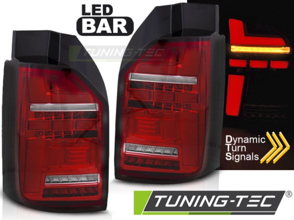 LED BAR Zadné svetlá RED WHITE SEQ pre VW T6.1 20- OEM BULB