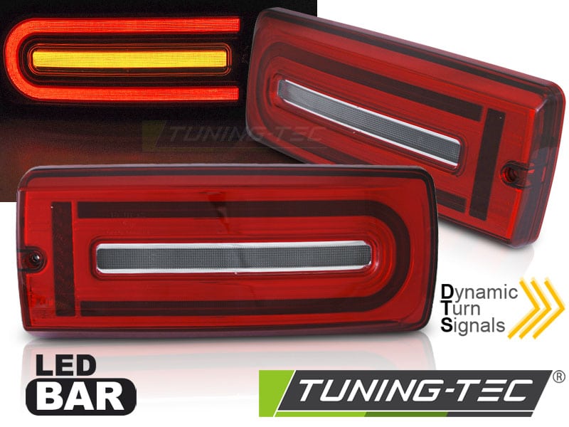 LED BAR Zadné svetlá RED WHITE pre MERCEDES W463 G-CLASS 90-18