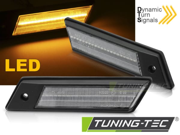 Smerovky CHROME LED SEQ vhodné pre BMW E30/E28/E24/E23