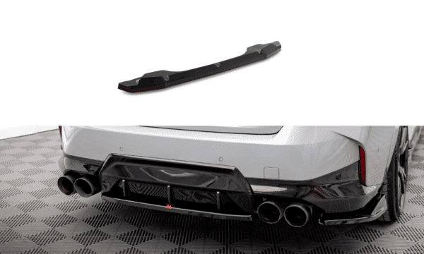 MAXTON DESIGN - Spoiler pod zadný nárazník vhodné pre BMW 2 COUPE COUPE M240I G42, Čierny lesk