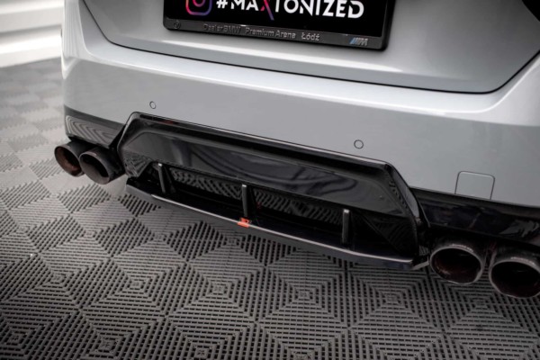 MAXTON DESIGN - Spoiler pod zadný nárazník vhodné pre BMW 2 COUPE COUPE M240I G42, Čierny lesk – Obrázok 2