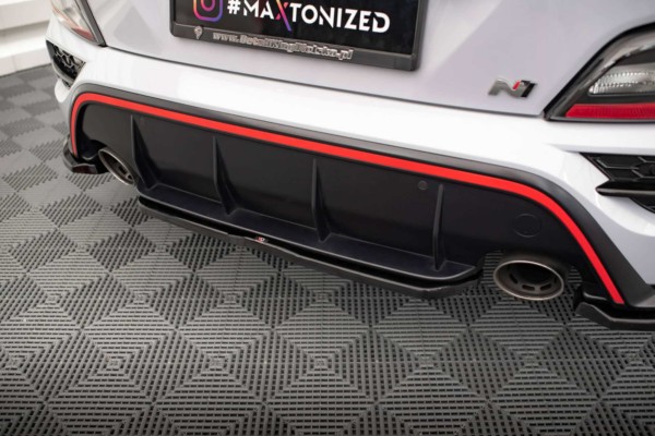 MAXTON DESIGN - Spoiler pod zadný nárazník HYUNDAI KONA N MK1, Čierny lesk – Obrázok 3