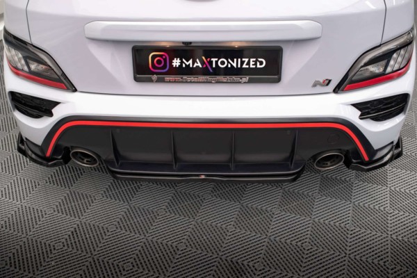 MAXTON DESIGN - Spoiler pod zadný nárazník HYUNDAI KONA N MK1, Čierny lesk – Obrázok 4