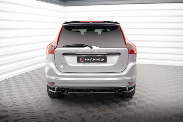 MAXTON DESIGN - Spoiler pod zadný nárazník VOLVO XC60 R-DESIGN MK1 FACELIFT, Čierny lesk – Obrázok 2