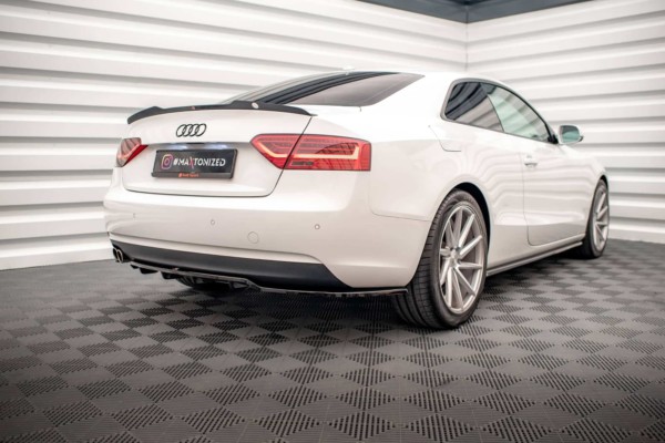 MAXTON DESIGN - Spoiler pod zadný nárazník AUDI A5 COUPE 8T FACELIFT, Čierny lesk – Obrázok 6
