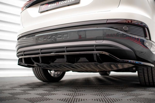 MAXTON DESIGN - Spoiler pod zadný nárazník AUDI Q4 E-TRON SPORTBACK MK1, Čierny lesk – Obrázok 6
