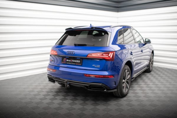 MAXTON DESIGN - Spoiler pod zadný nárazník AUDI Q5 S-LINE SUV MK2 FACELIFT, Čierny lesk – Obrázok 6