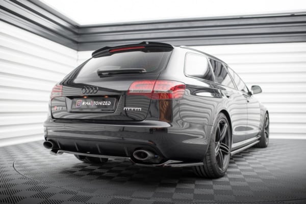 MAXTON DESIGN - Spoiler pod zadný nárazník AUDI RS6 AVANT C6, Čierny lesk – Obrázok 2