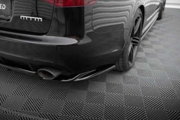 MAXTON DESIGN - Spoiler pod zadný nárazník AUDI RS6 AVANT C6, Čierny lesk – Obrázok 3