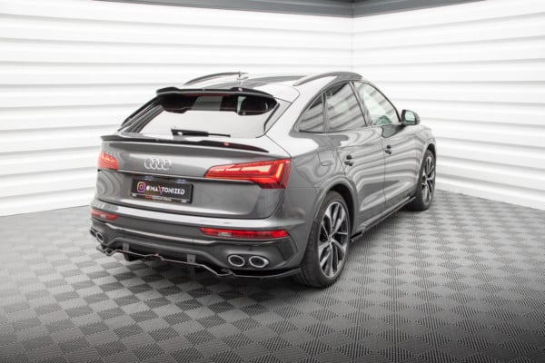 MAXTON DESIGN - Spoiler pod zadný nárazník AUDI SQ5 SPORTBACK MK2 FACELIFT, Čierny lesk – Obrázok 2