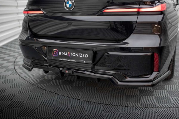 MAXTON DESIGN - Spoiler pod zadný nárazník vhodné pre BMW 7 M-PACK G70, Čierny lesk – Obrázok 8
