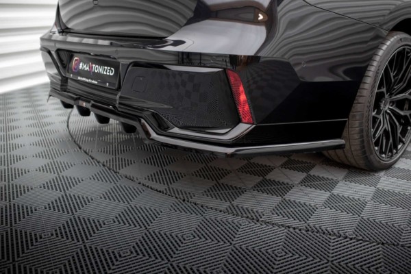MAXTON DESIGN - Spoiler pod zadný nárazník vhodné pre BMW 7 M-PACK G70, Čierny lesk – Obrázok 10