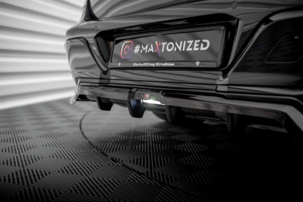 MAXTON DESIGN - Spoiler pod zadný nárazník vhodné pre BMW 7 M-PACK G70, Čierny lesk – Obrázok 4