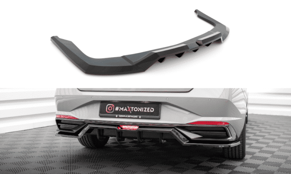MAXTON DESIGN - Spoiler pod zadný nárazník HYUNDAI ELANTRA MK7, Čierny lesk