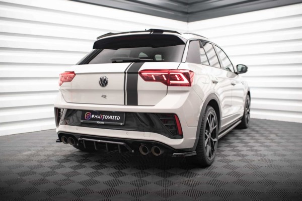 MAXTON DESIGN - Spoiler pod zadný nárazník VOLKSWAGEN T-ROC R MK1 FACELIFT, Čierny lesk – Obrázok 2
