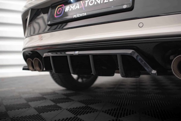 MAXTON DESIGN - Spoiler pod zadný nárazník VOLKSWAGEN T-ROC R MK1 FACELIFT, Čierny lesk – Obrázok 4