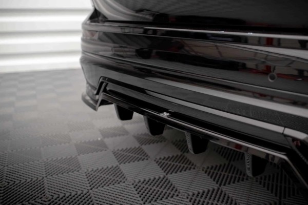 MAXTON DESIGN - Spoiler pod zadný nárazník VOLVO XC60 R-DESIGN MK2 FACELIFT, Čierny lesk – Obrázok 4