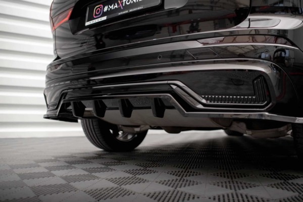 MAXTON DESIGN - Spoiler pod zadný nárazník VOLVO XC60 R-DESIGN MK2 FACELIFT, Čierny lesk – Obrázok 5