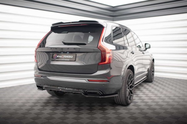 MAXTON DESIGN -Spoiler pod zadný nárazník VOLVO XC90 R-DESIGN MK2 FACELIFT, Čierny lesk – Obrázok 3